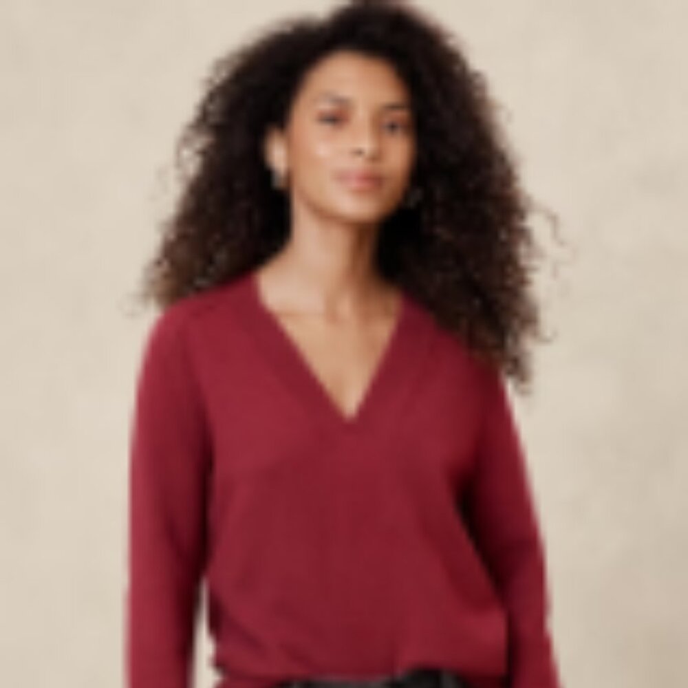 Perfectly Soft V-Neck Sweater – Size XXL in Red Madder - **Brand New** With Tags